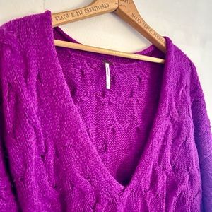 Free People oversized wool/alpaca sweater